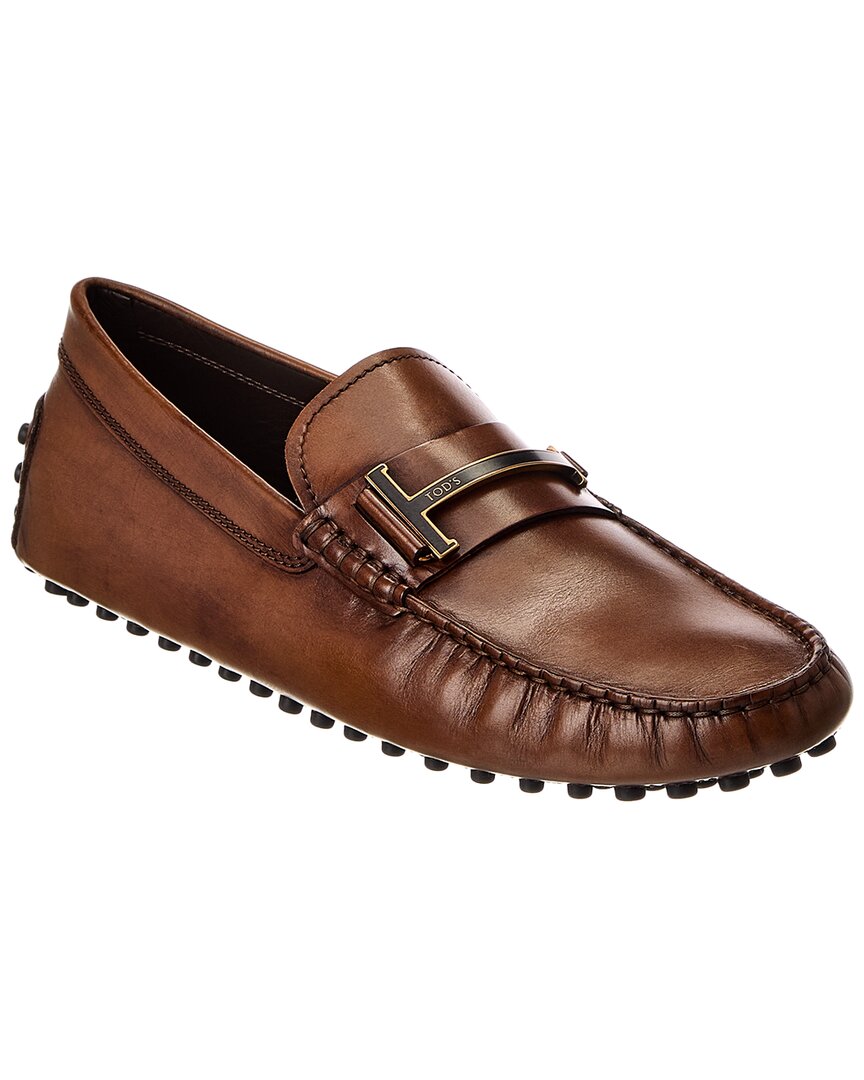 Tod's Leather Loafer In Brown