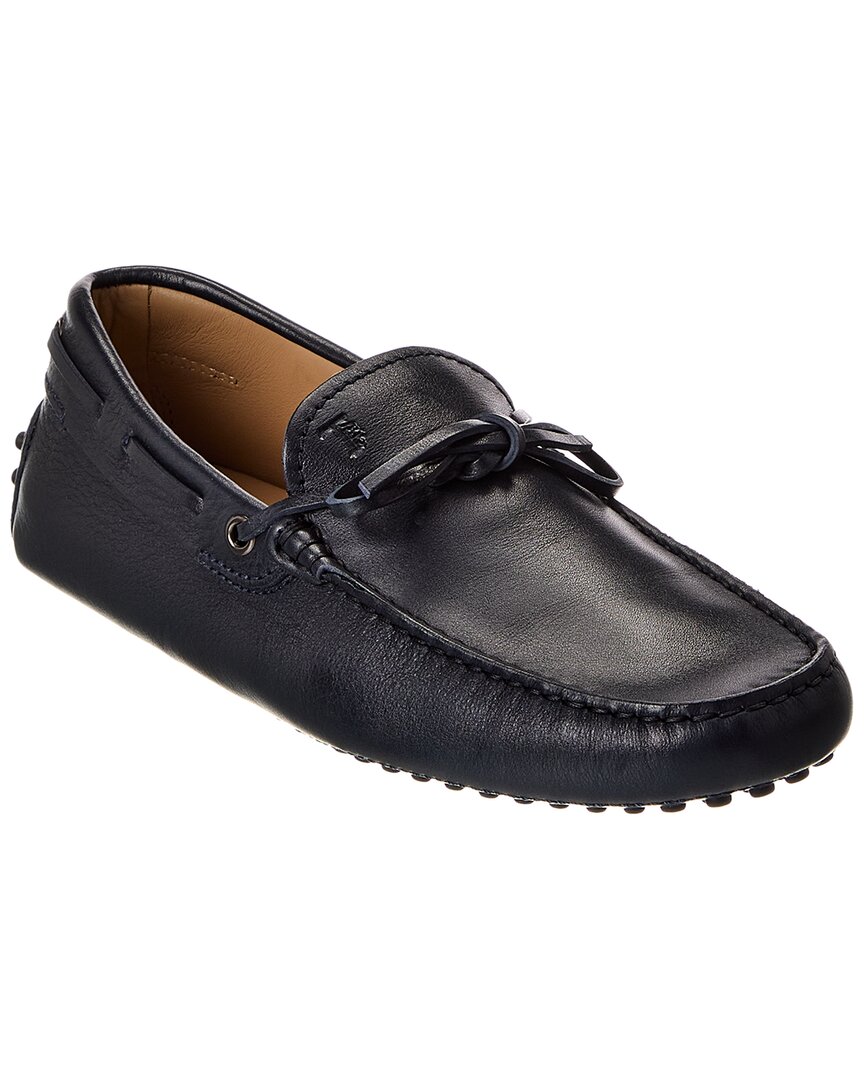 Tod's Leather Loafer In Blue