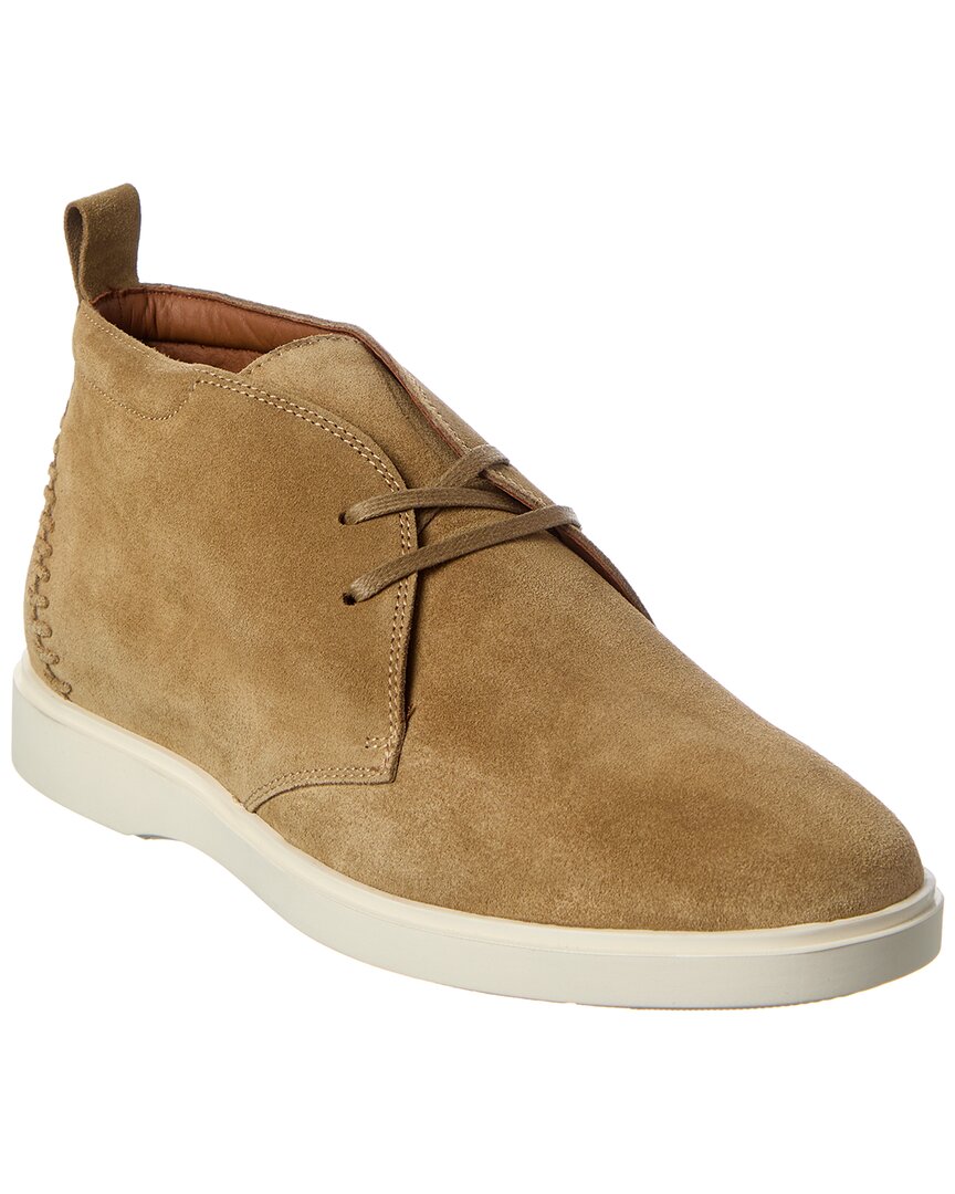 Aquatalia Florian Suede Sneaker In Brown