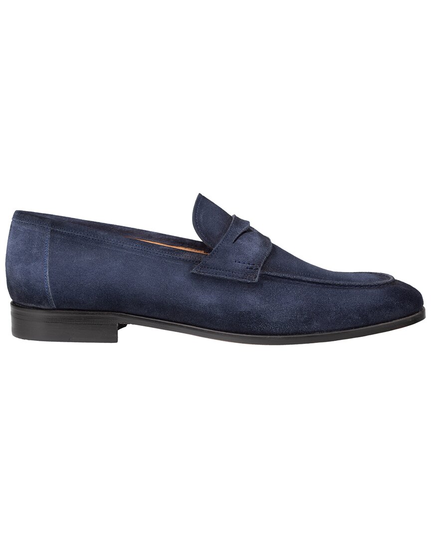 Mezlan Caro Suede Penny Loafer In Blue