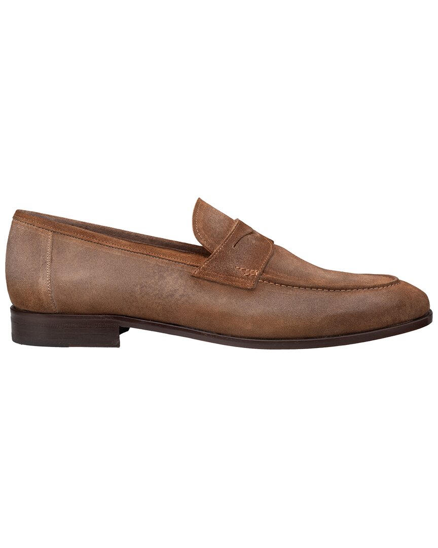 Mezlan Caro Suede Penny Loafer In Brown