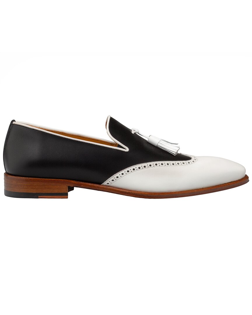Mezlan Jucar Two-tone Tasseled Leather Slip-on In Multi
