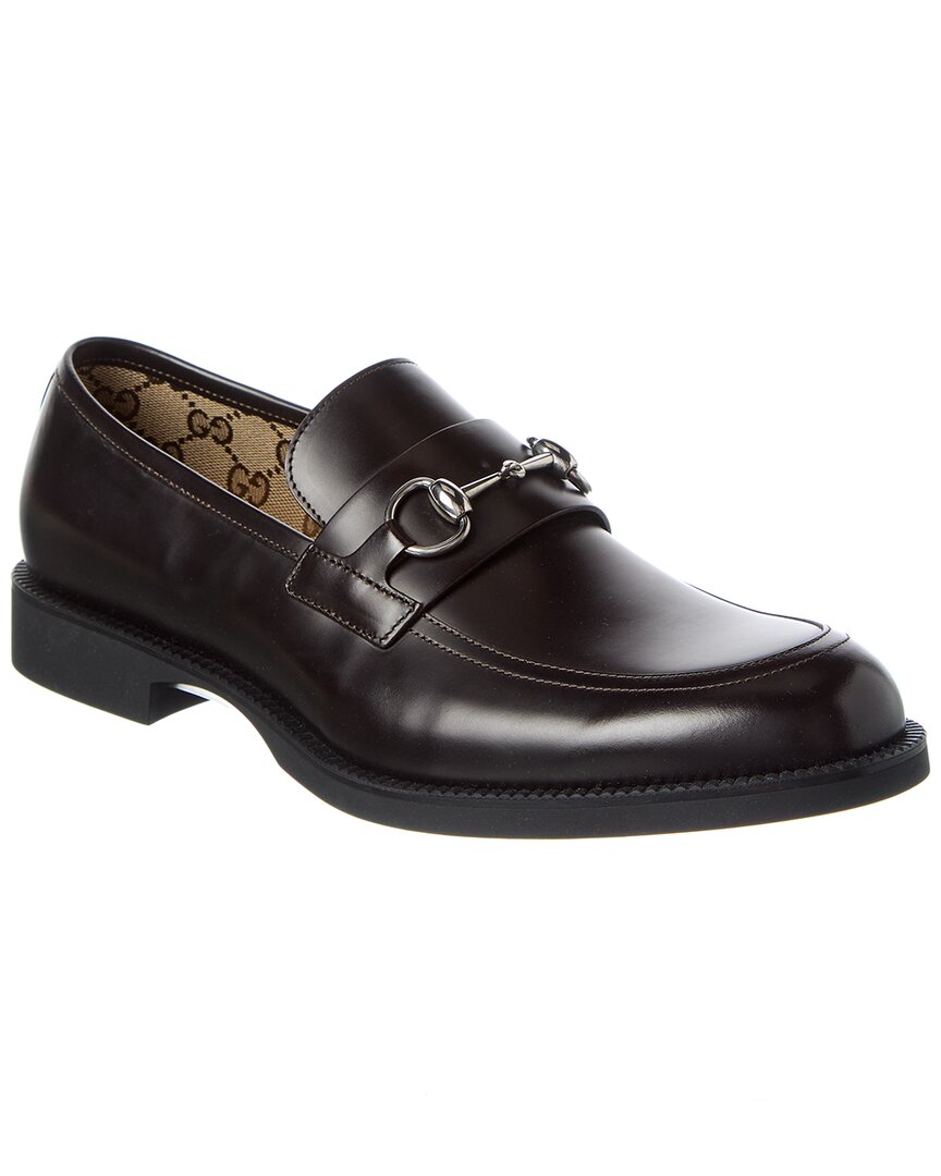 Gucci Men Moccasin With Clamp In Black