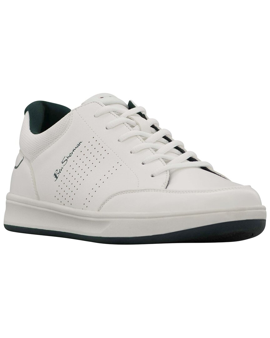 Ben Sherman Centre Perforated Sneaker In White