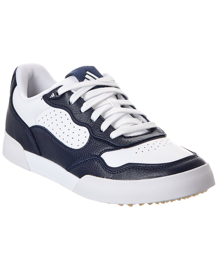 Adidas Golf Retrocross 25 Leather Spikeless Golf Shoe In White