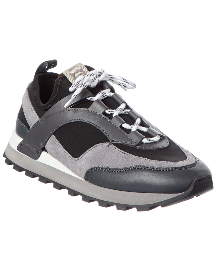 Ferragamo Indy Leather Sneaker In Multi