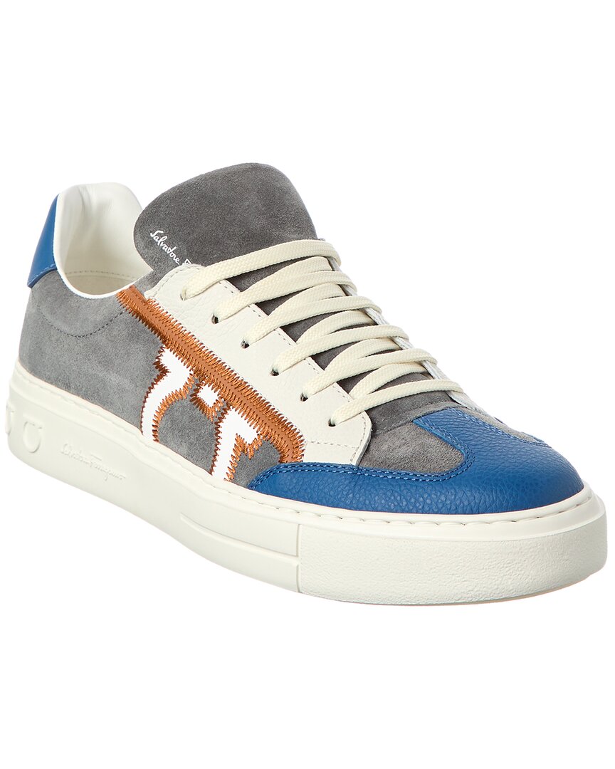 Ferragamo Lace-up Low-cut Skate Shoes In Multi