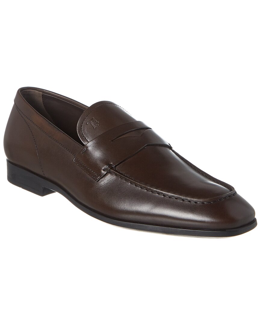 Tod's Leather Loafer In Nocolor