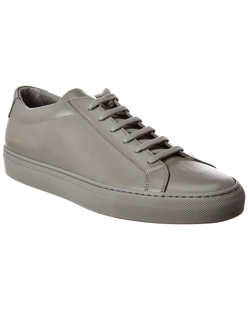 Common Projects Achilles Leather Sneaker In Gray