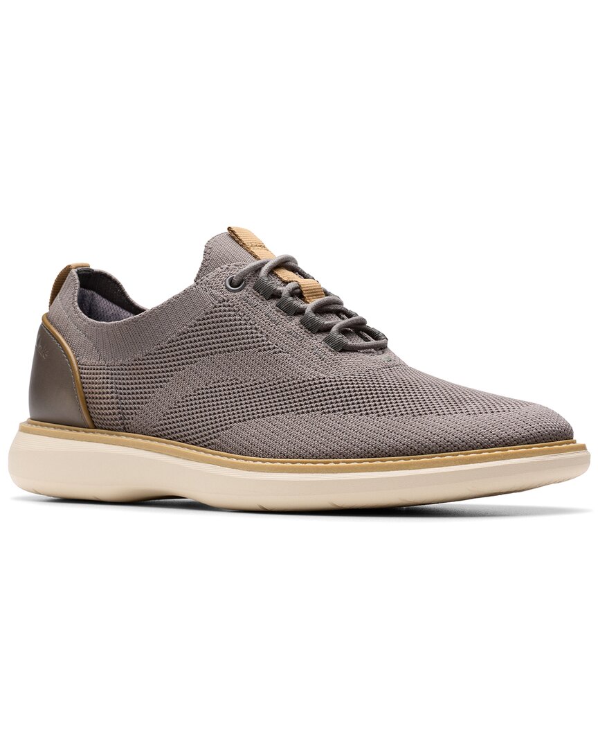Clarks Men's Collection Brantin Knit Shoes In Gray