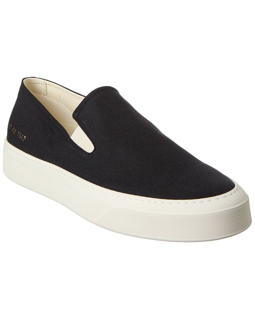 Shop Common Projects Canvas Slip-on Sneaker In Black