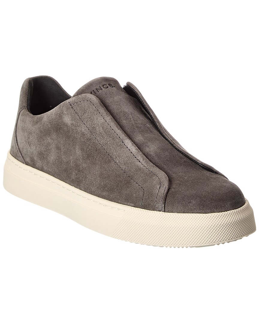 Vince Lakewood Suede Sneaker In Gray