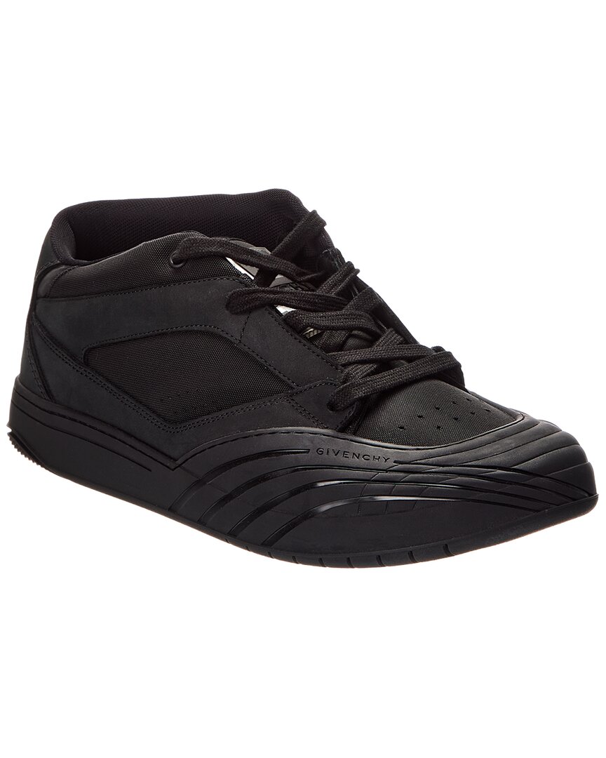 Givenchy Black Fabric And Leather Skate Sneakers In Black