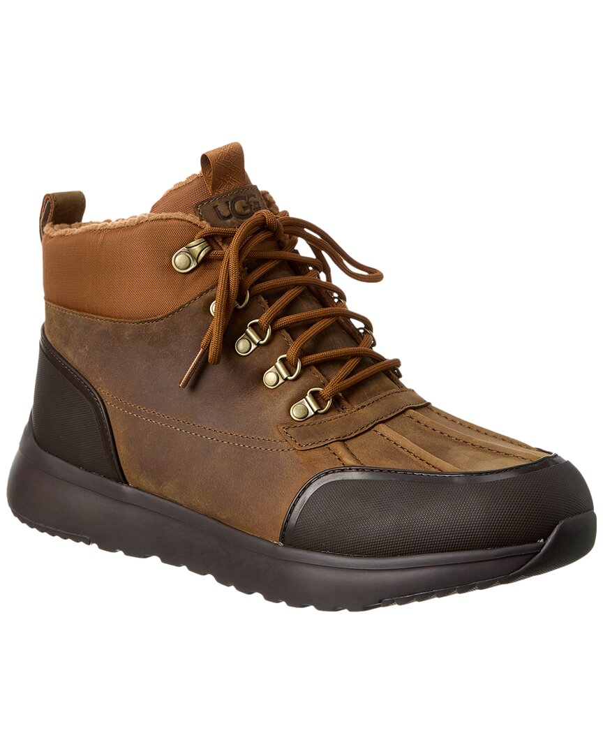 Ugg Finnick Leather Boot In Brown