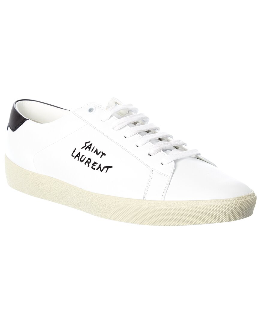 Saint Laurent Court Classic Leather Sneaker In White