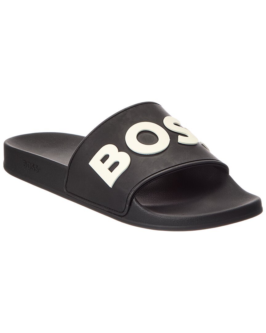 Hugo Boss Kirk Rubber Slide In Black
