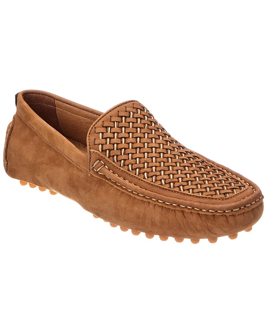 Donald Pliner Rafferty Leather Loafer In Brown