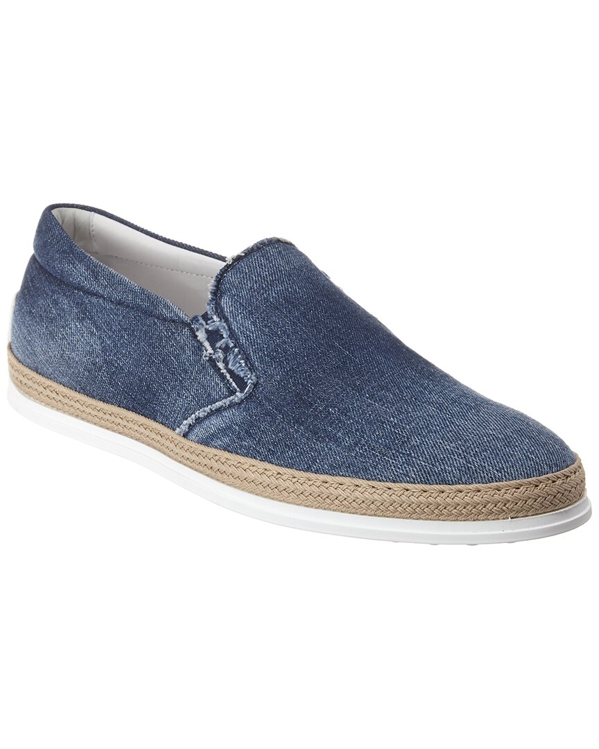 Tod's Denim Slip-on Sneaker In Blue | ModeSens