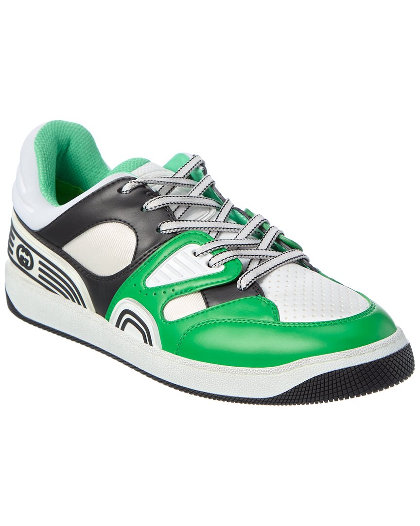 Shop Gucci Basket Demetra Sneaker In Green
