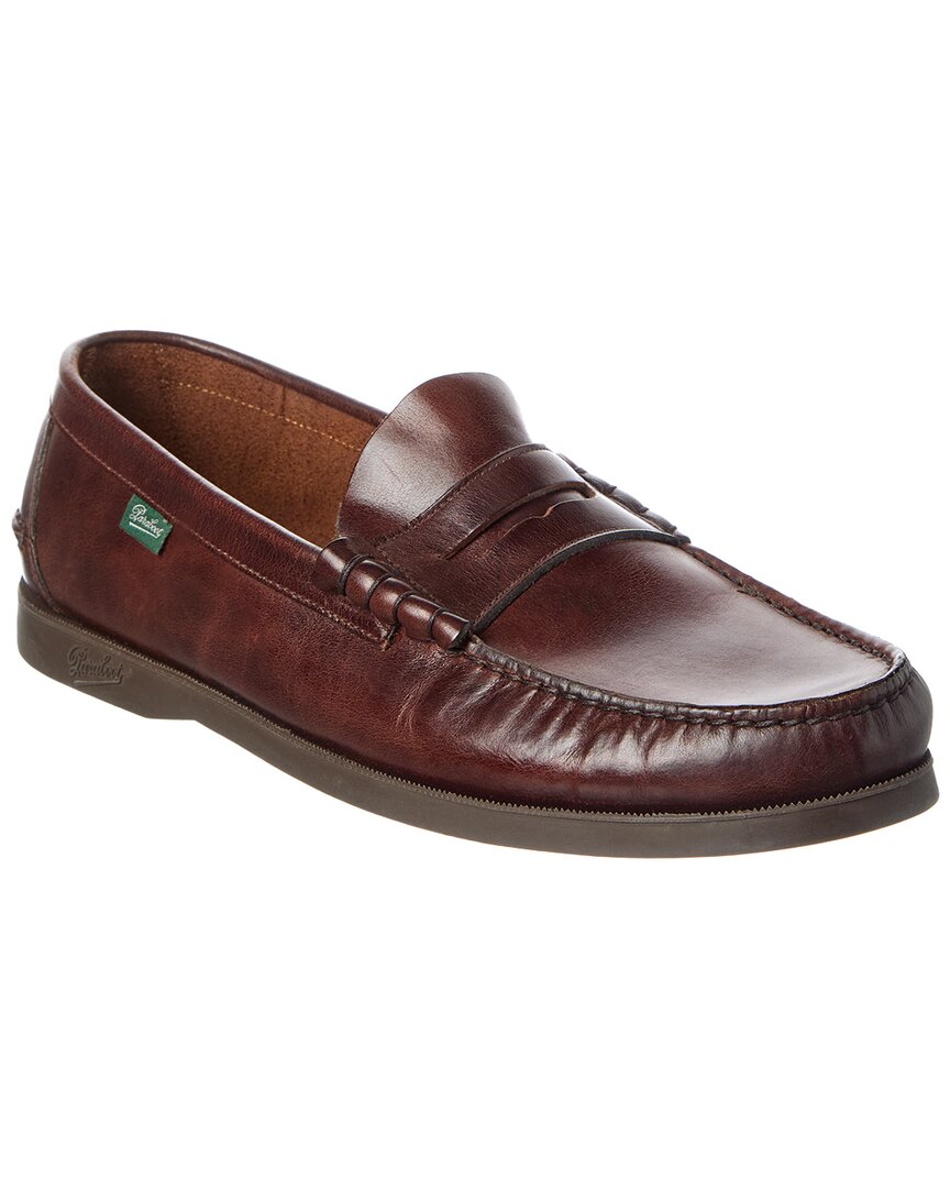 Todd Snyder Paraboot Leather Loafer In Brown