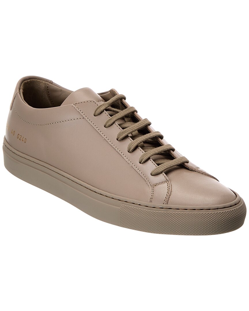 Shop Common Projects Original Achilles Low Leather Sneaker In Brown