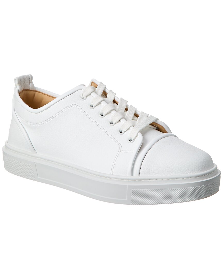 Christian Louboutin Adolon Junior Leather Sneaker In White