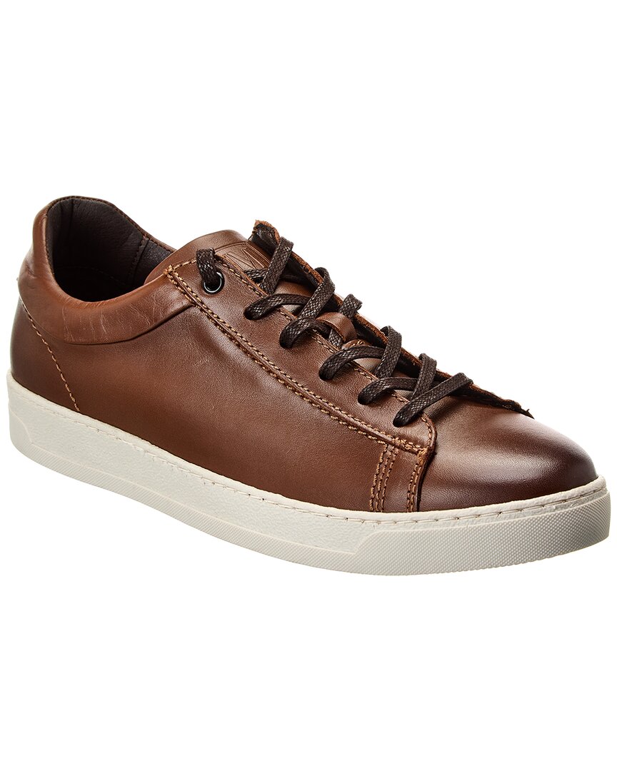M By Bruno Magli Diego Leather Sneaker In Brown