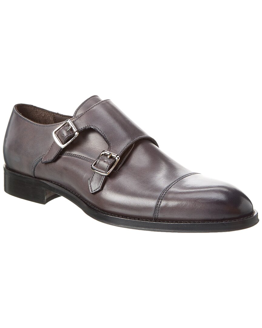 M By Bruno Magli Carl Leather Loafer In Grey