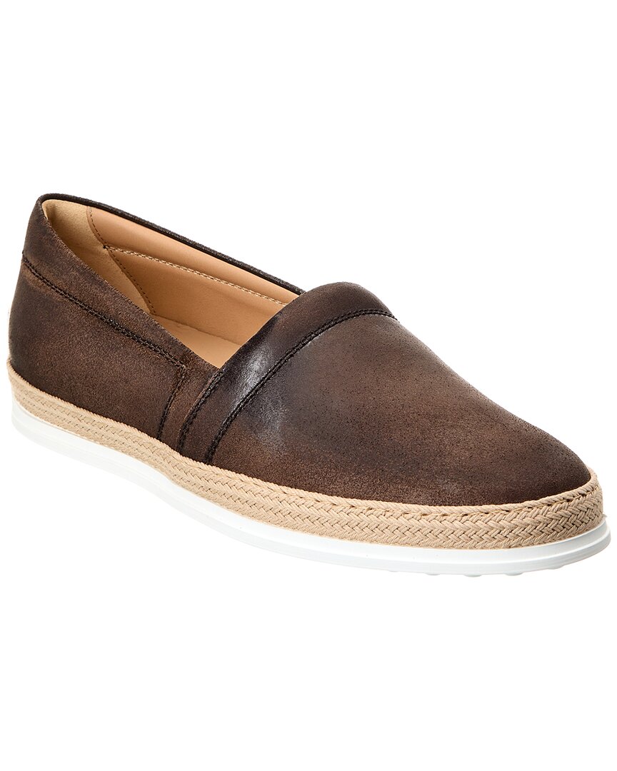 Shop Tod's Pantofola Imbottita Gomma Tv Leather Loafer