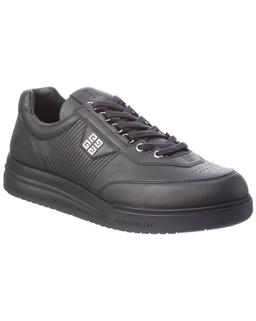 Shop Givenchy G4 Leather Sneaker In Black