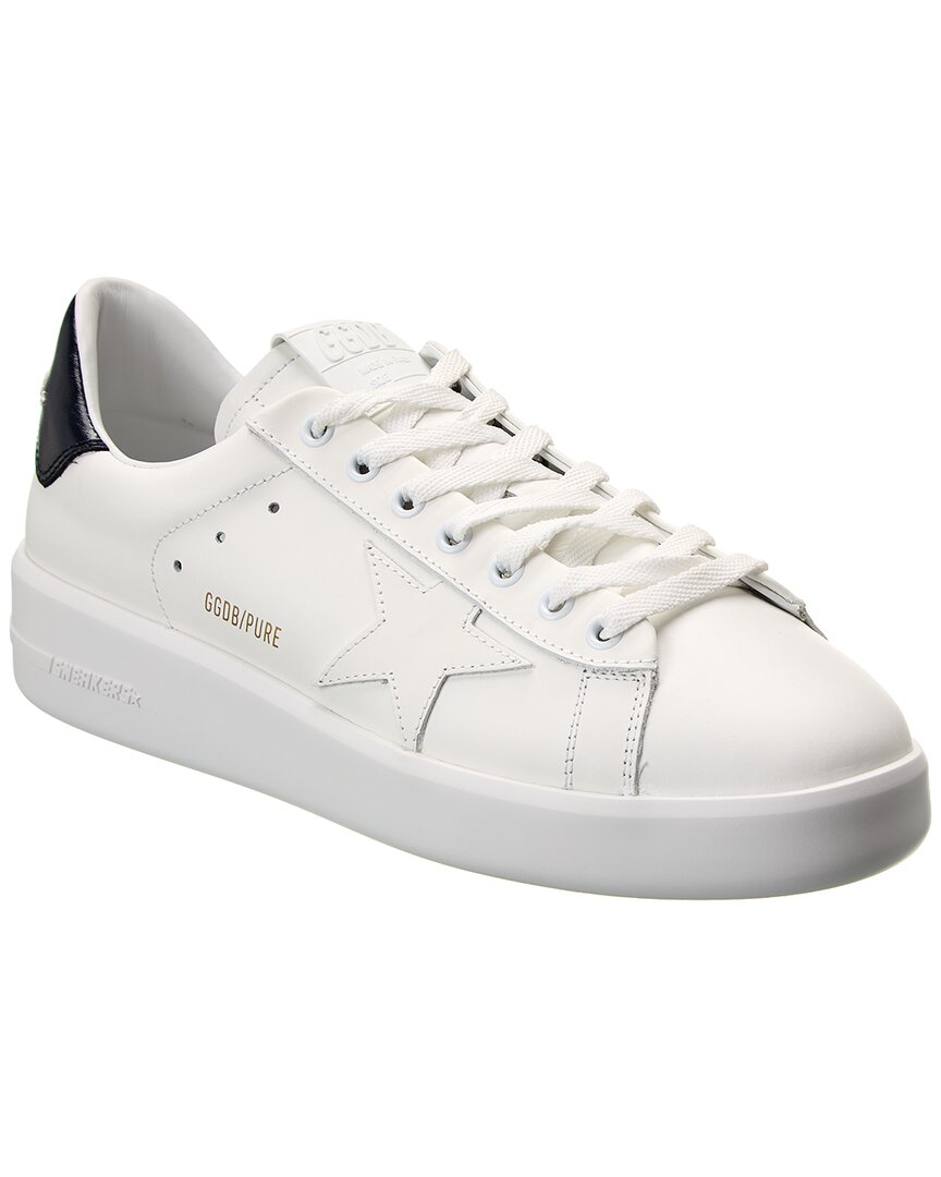 Shop Golden Goose Purestar Leather Sneaker In White