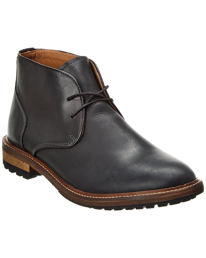 Warfield & Grand Anchor Leather Chukka Boot In Black