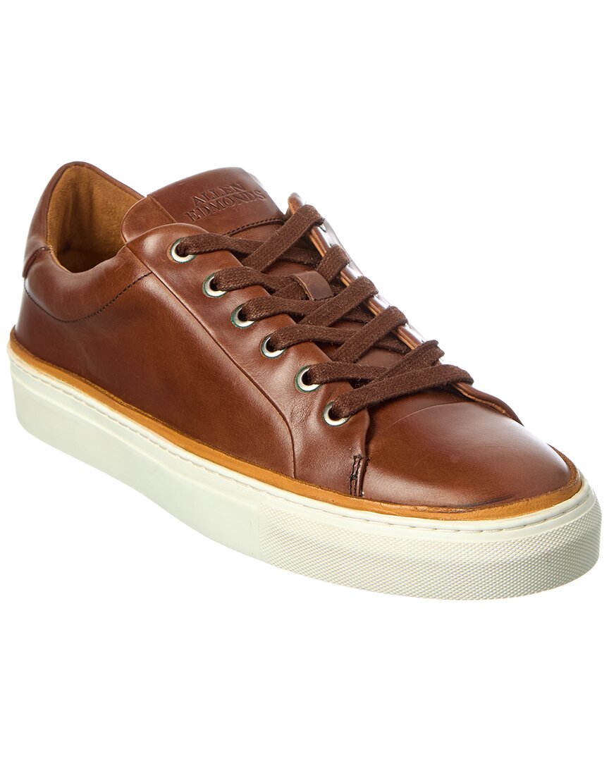 Allen Edmonds Flynn Leather Sneaker In Brown