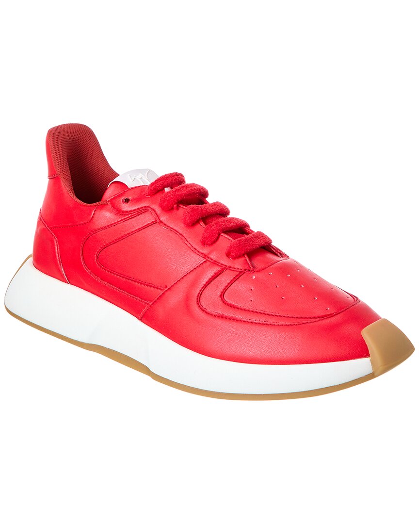 Shop Giuseppe Zanotti Omnia Leather Sneaker In Red