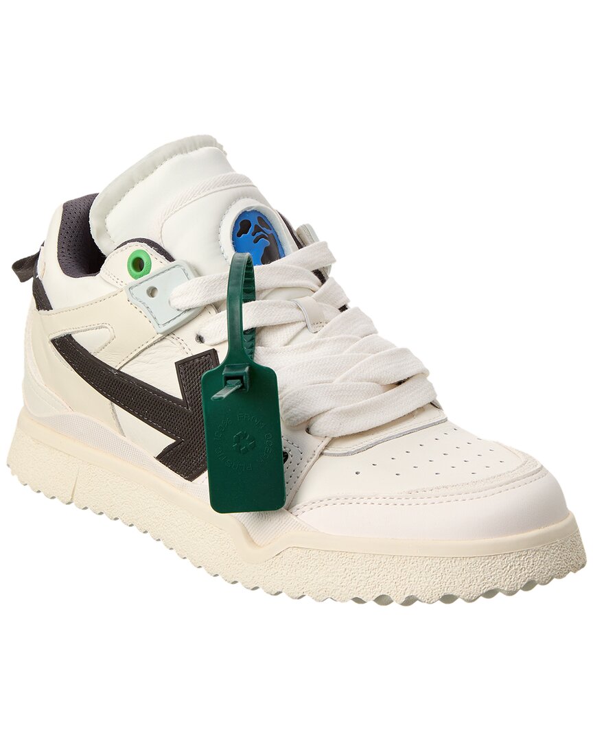 Off-White New Mid Top Sponge Green / Black Mid Top Sneakers