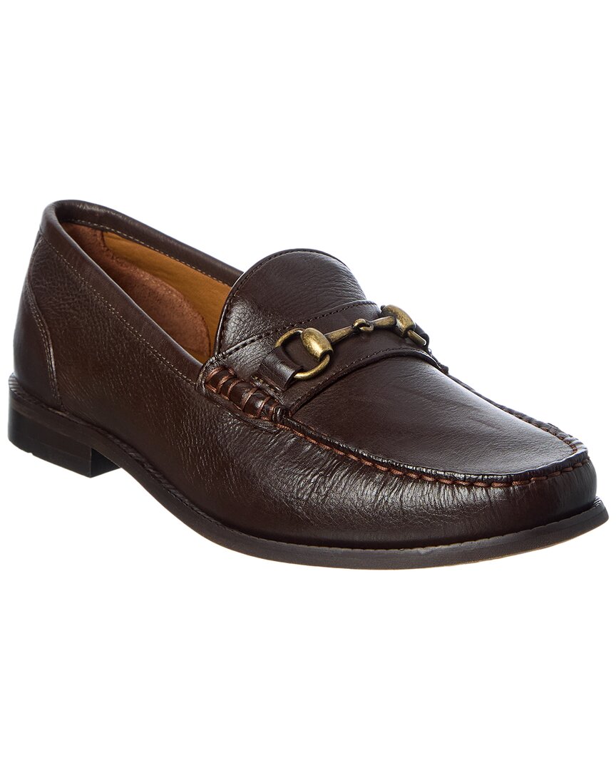 Donald Pliner Nickolastc Leather Loafer In Brown