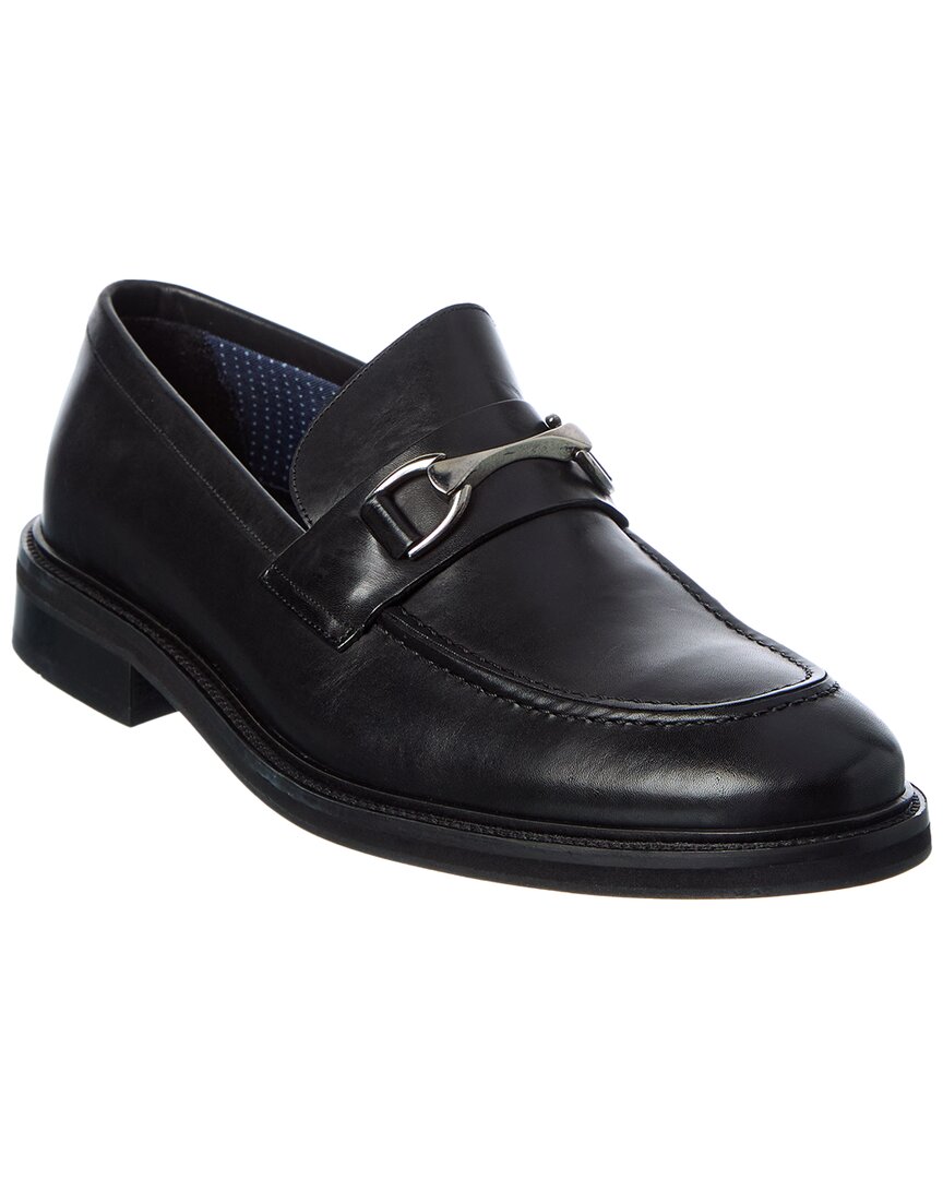 Donald Pliner Yuri01 Leather Loafer In Black