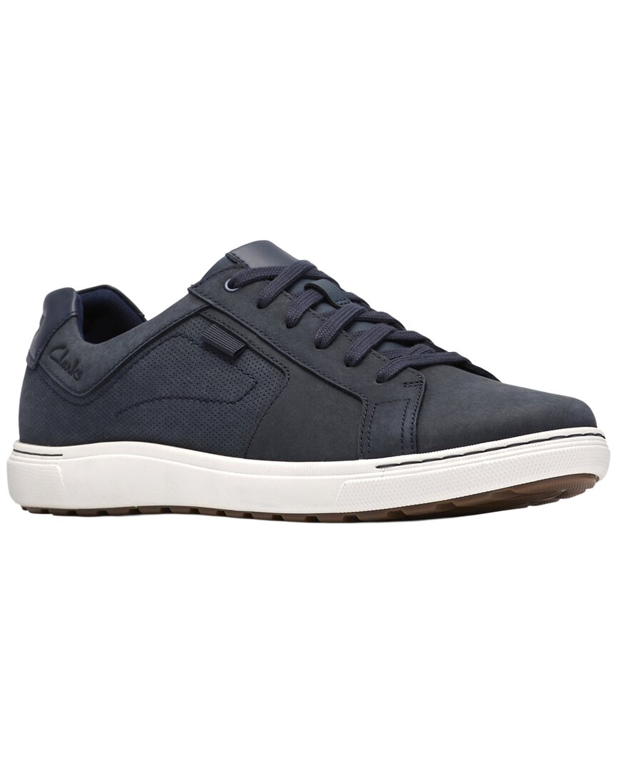 Clarks Leather Sneaker In Blue