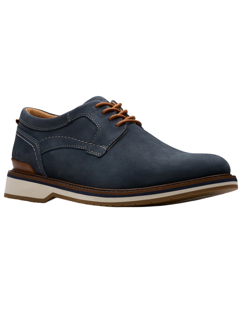 Clarks Leather Oxford In Blue