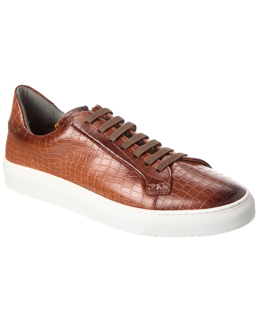 gernie 36's croc laceless low top leather shoe