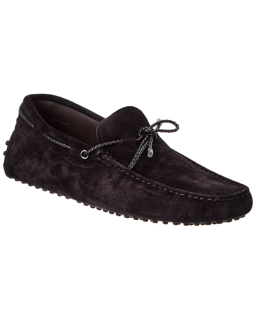 Tod's Suede Loafer In Black