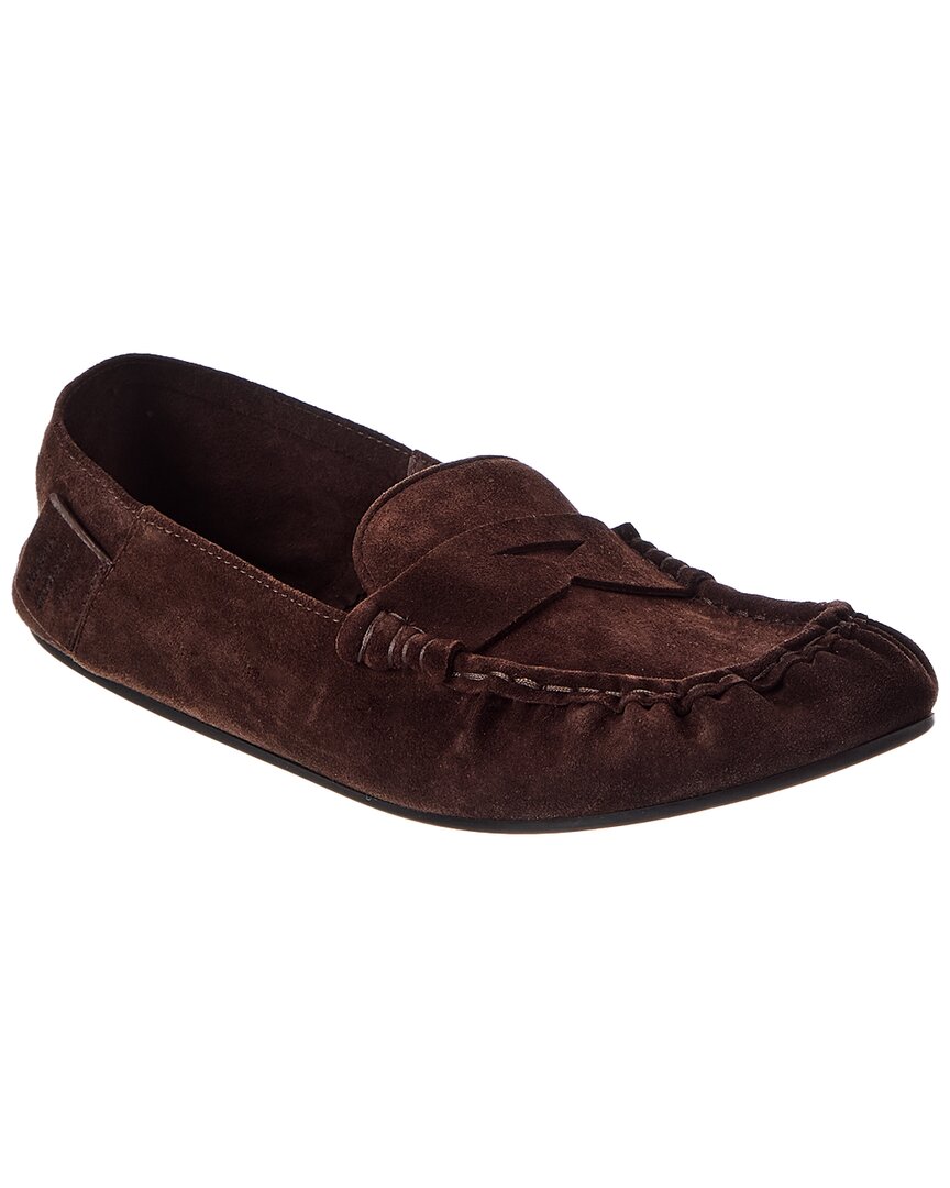 Acne Studios Suede Loafer In Brown