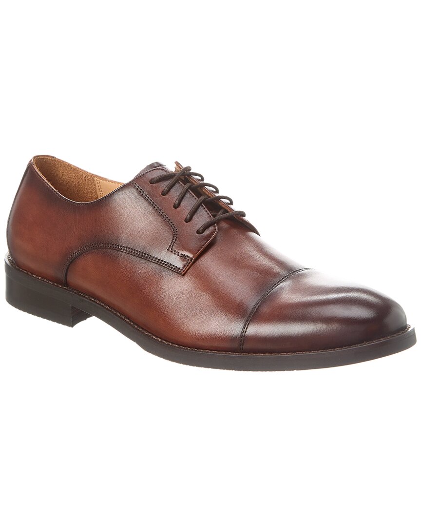 Shop Warfield & Grand Danny Leather Oxford In Brown