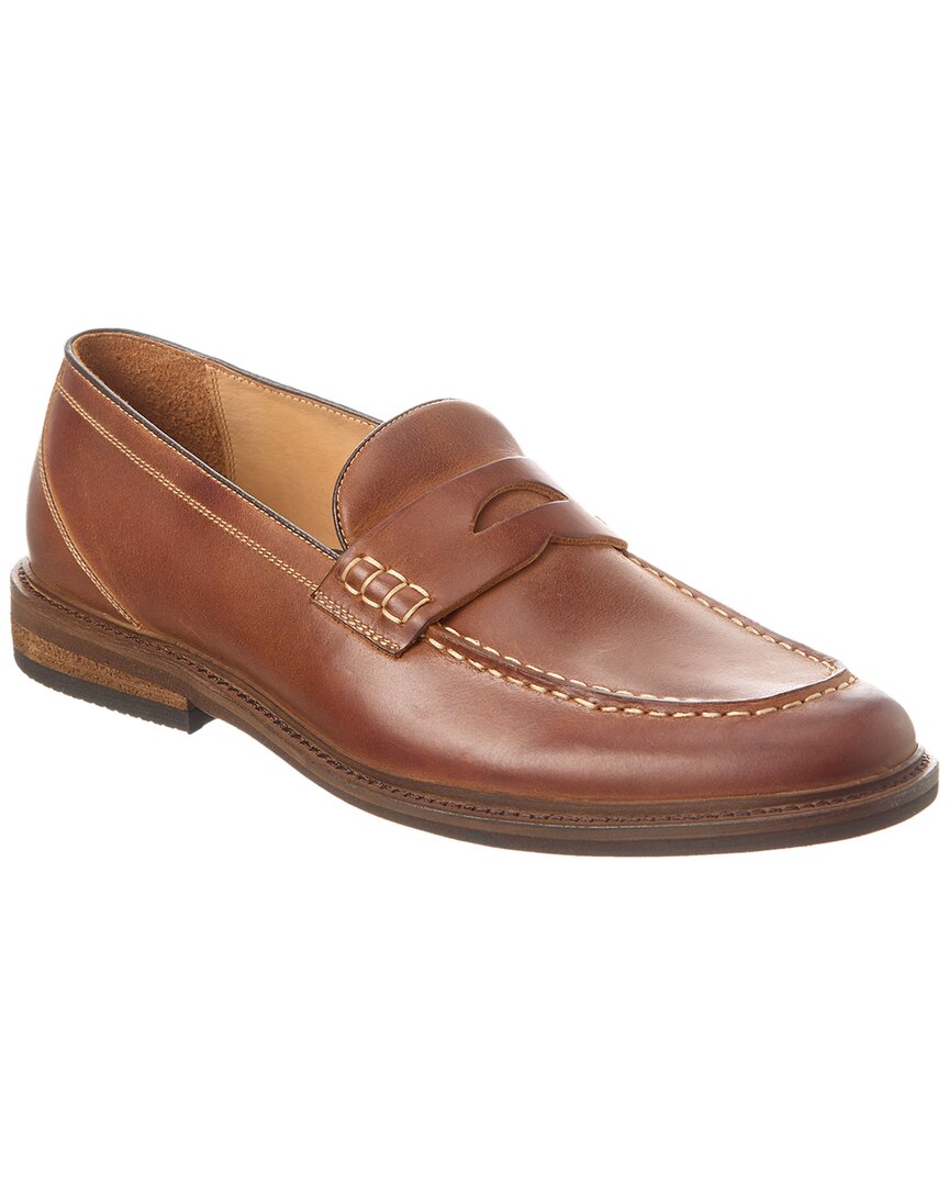 Shop Warfield & Grand Grant Leather Loafer In Brown