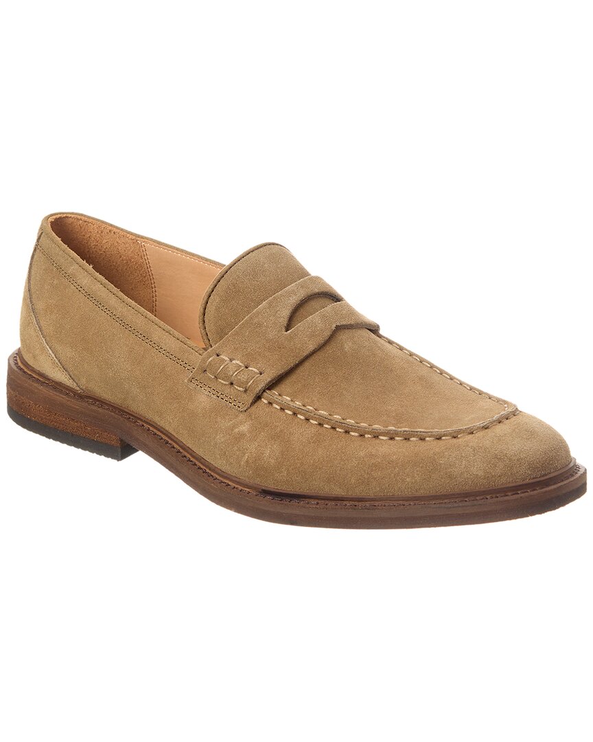 Shop Warfield & Grand Grant Suede Loafer In Brown