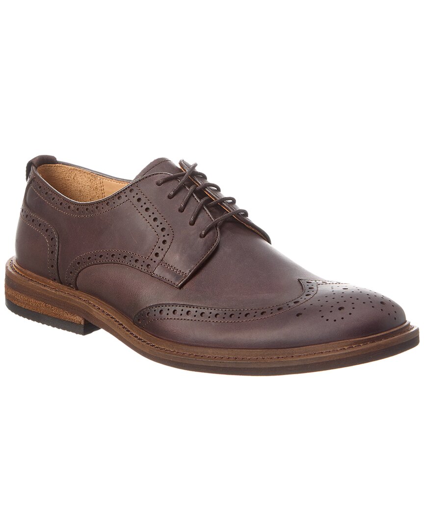 Shop Warfield & Grand Slater Leather Oxford In Brown