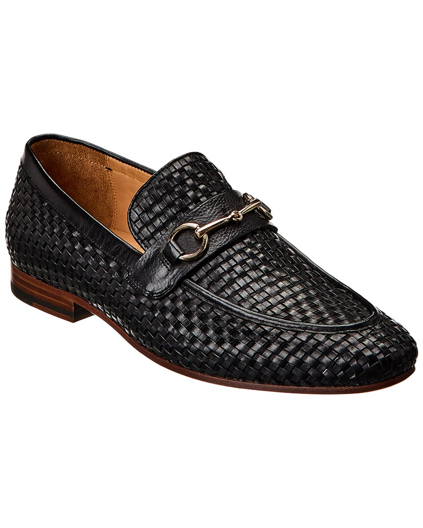Shop Curatore Bit Leather Loafer In Black