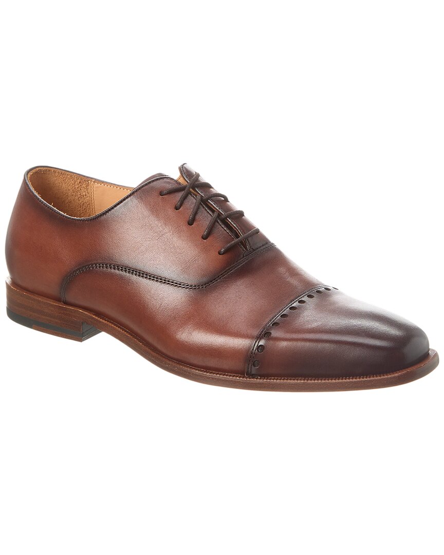 Shop Curatore Leather Oxford In Brown