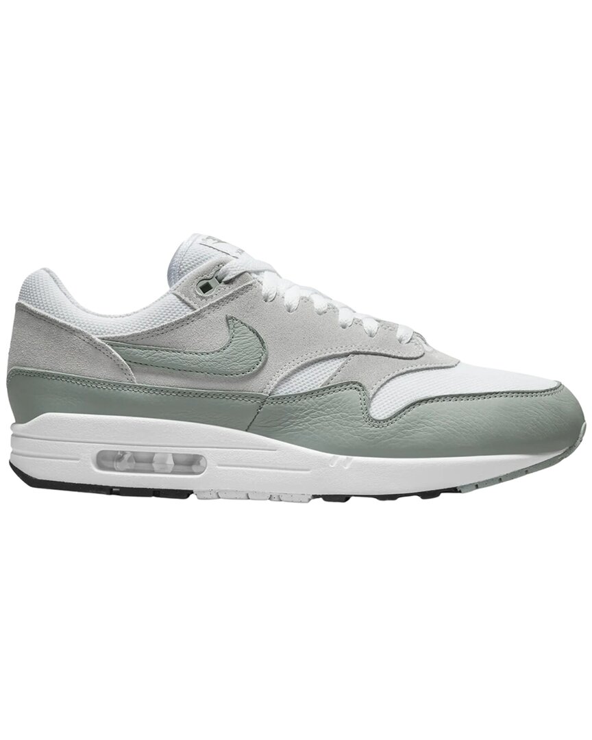 Nike Air Max 1 Leather Sneaker In White/mica Green-photon Dust-black ...