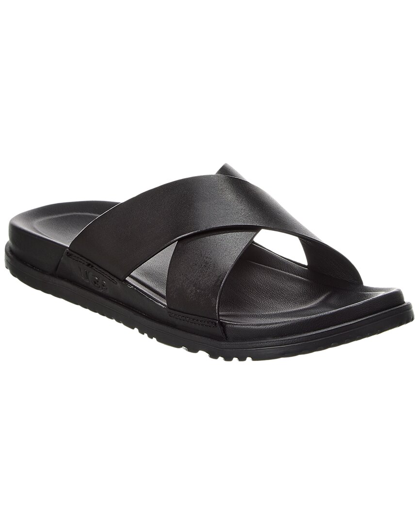 Shop Ugg Wainscott Leather Slide In Black